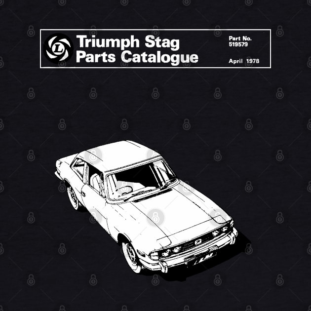 TRIUMPH STAG - catalogue cover by Throwback Motors